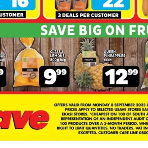 Lemons at Usave