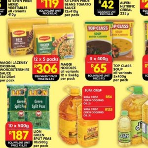 Noodles at Shoprite