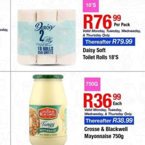 Toilet rolls at Take n Pay