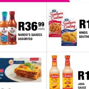 Sauces at Take n Pay
