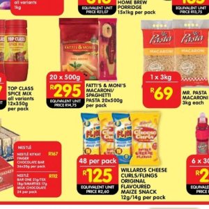 Spaghetti maggi  at Shoprite