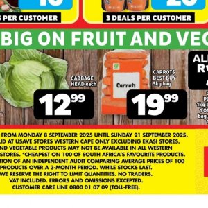 Cabbage at Usave