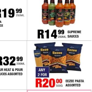 Sauces at Take n Pay