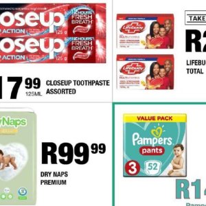 Toothpaste at Take n Pay