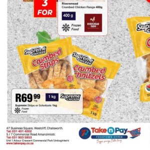 Schnitzel at Take n Pay