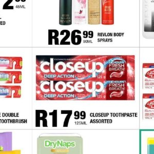 Toothpaste at Take n Pay