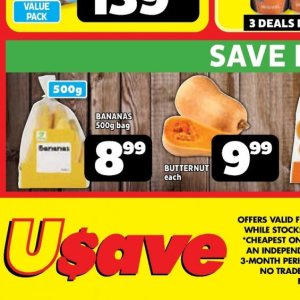 Bananas at Usave