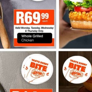 Grilled chicken at Take n Pay