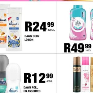 Body lotion at Take n Pay
