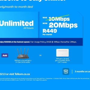 Router d-link  at Telkom Mobile