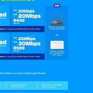 Router d-link  at Telkom Mobile