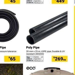 Pipe at Builders Warehouse