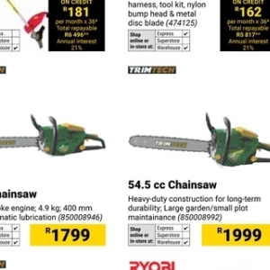 Saw at Builders Warehouse