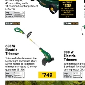 Trimming at Builders Warehouse