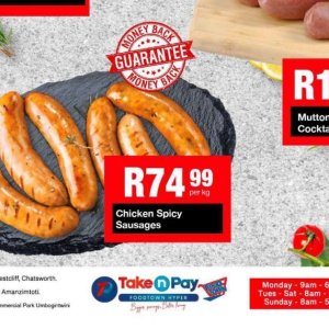 Sausages at Take n Pay