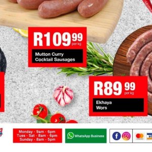 Sausages at Take n Pay