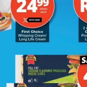Cream at Checkers