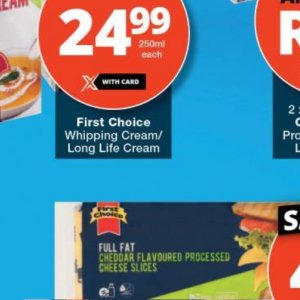 Cream at Checkers