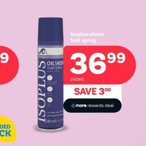 Hair spray at PEP