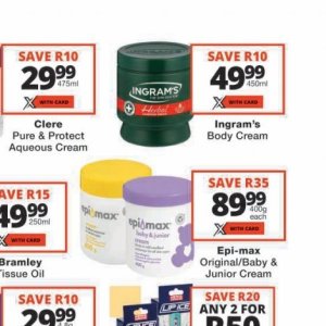 Body cream at Checkers