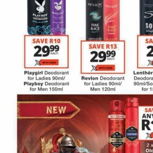 Deodorant at Checkers