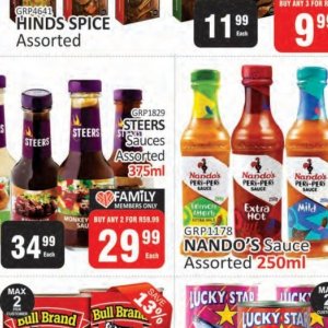 Sauces at Kit Kat Cash&Carry