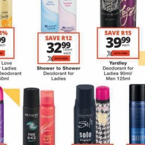 Shower at Checkers