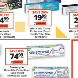Toothpaste at Checkers