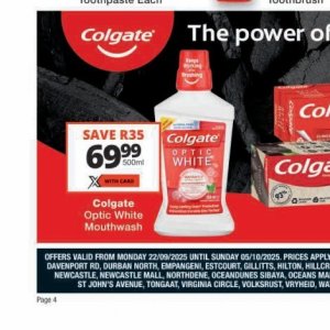 Mouthwash colgate  at Checkers