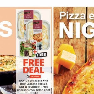 Lasagne at Checkers