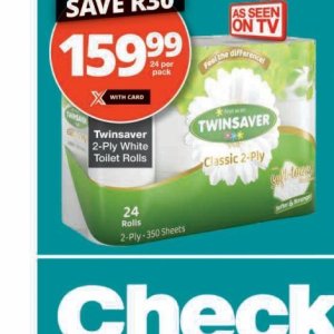 Toilet rolls at Checkers