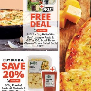 Lasagne at Checkers