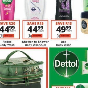 Shower at Checkers