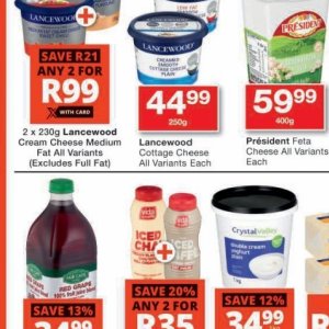 Cottage cheese at Checkers