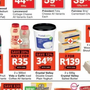 Yoghurt at Checkers