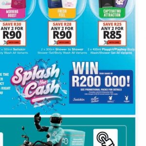 Shower gel at Checkers