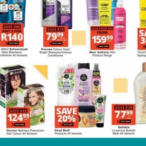 Shampoo at Checkers