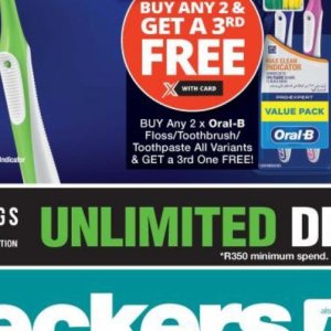 Toothpaste at Checkers