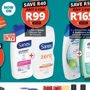 Shower gel at Checkers