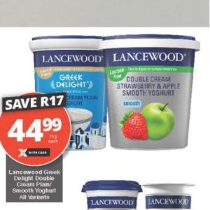Yoghurt at Checkers