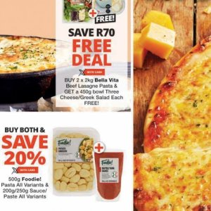 Lasagne at Checkers
