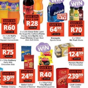 Fizzy drink at Checkers