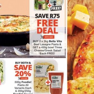 Lasagne at Checkers