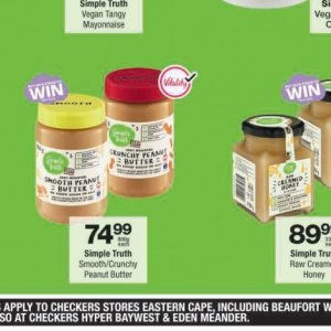 Peanut butter at Checkers