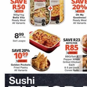 Lasagne at Checkers