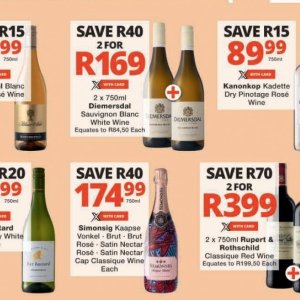 Wine at Checkers