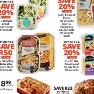 Pasta at Checkers