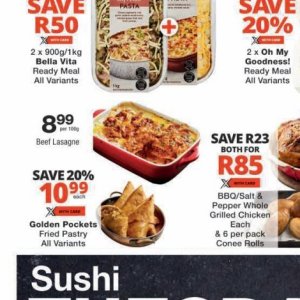 Lasagne at Checkers