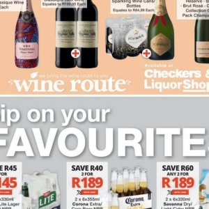 Wine at Checkers
