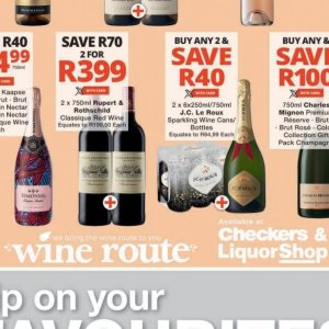 Wine at Checkers